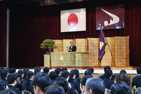 樫尾尚樹 角館高等学校校長の式辞