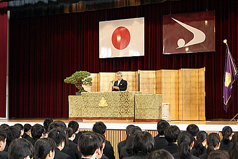 樫尾尚樹 角館高等学校校長の式辞