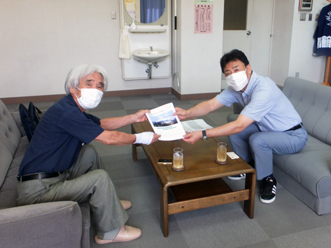 角館中学校 山本校長先生(右)